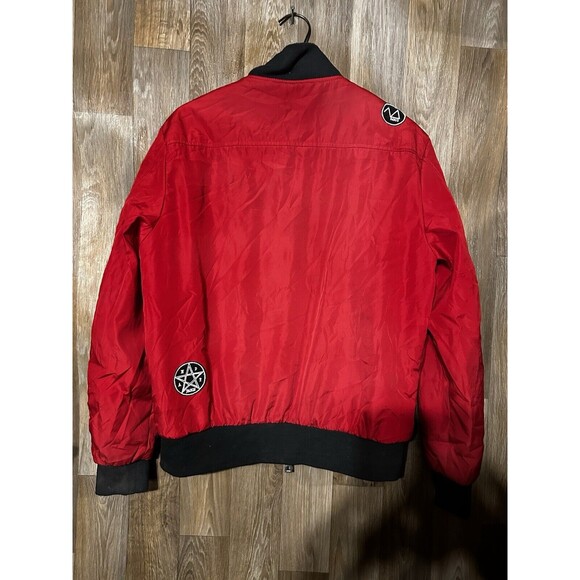 Flight Tiguer Bomber Jacket Size Large Men’s Red - Picture 3 of 7